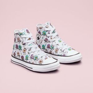 EUC Converse Kids Jr Floral High Tops Size 11.5